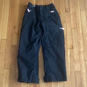 GAP Kids Black Snow Pants with Pink Accents 10